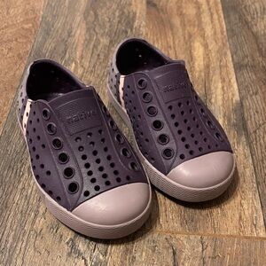 Native Jefferson Block Purple and Pink Slip on Shoes C5